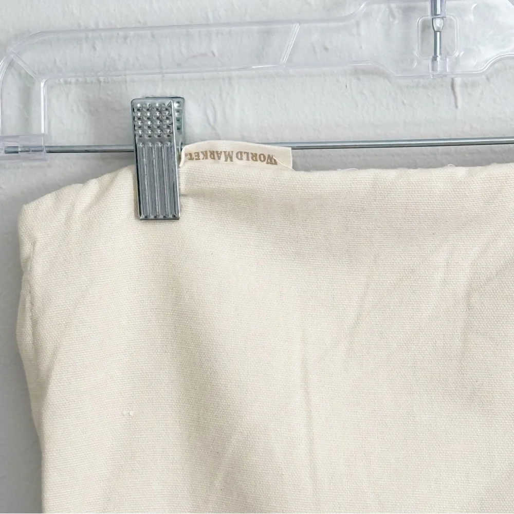 COST PLUS WORLD MARKET Abstract Contoured Line Lumbar Pillow Cover 12” X 24”